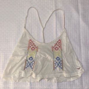 Hollister crop beachy top